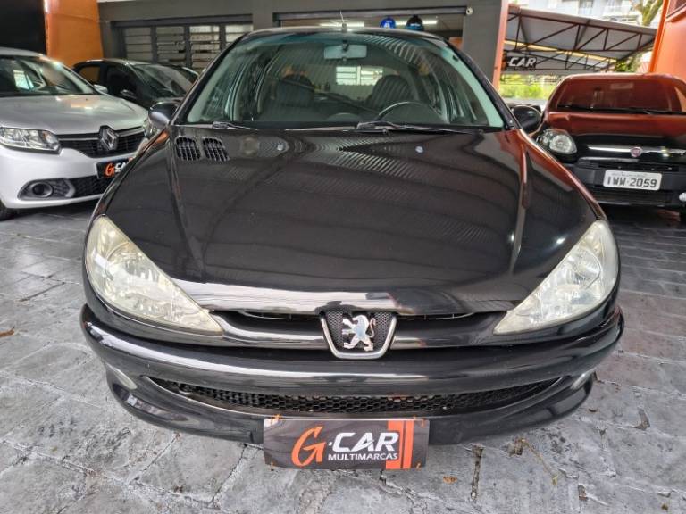 PEUGEOT - 206 - 2008/2008 - Preta - R$ 17.900,00