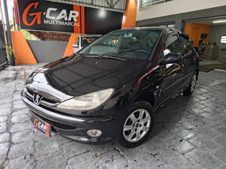 PEUGEOT - 206 - 2008/2008 - Preta - R$ 17.900,00
